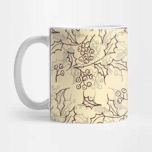 Holly berry Christmas pattern design Mug